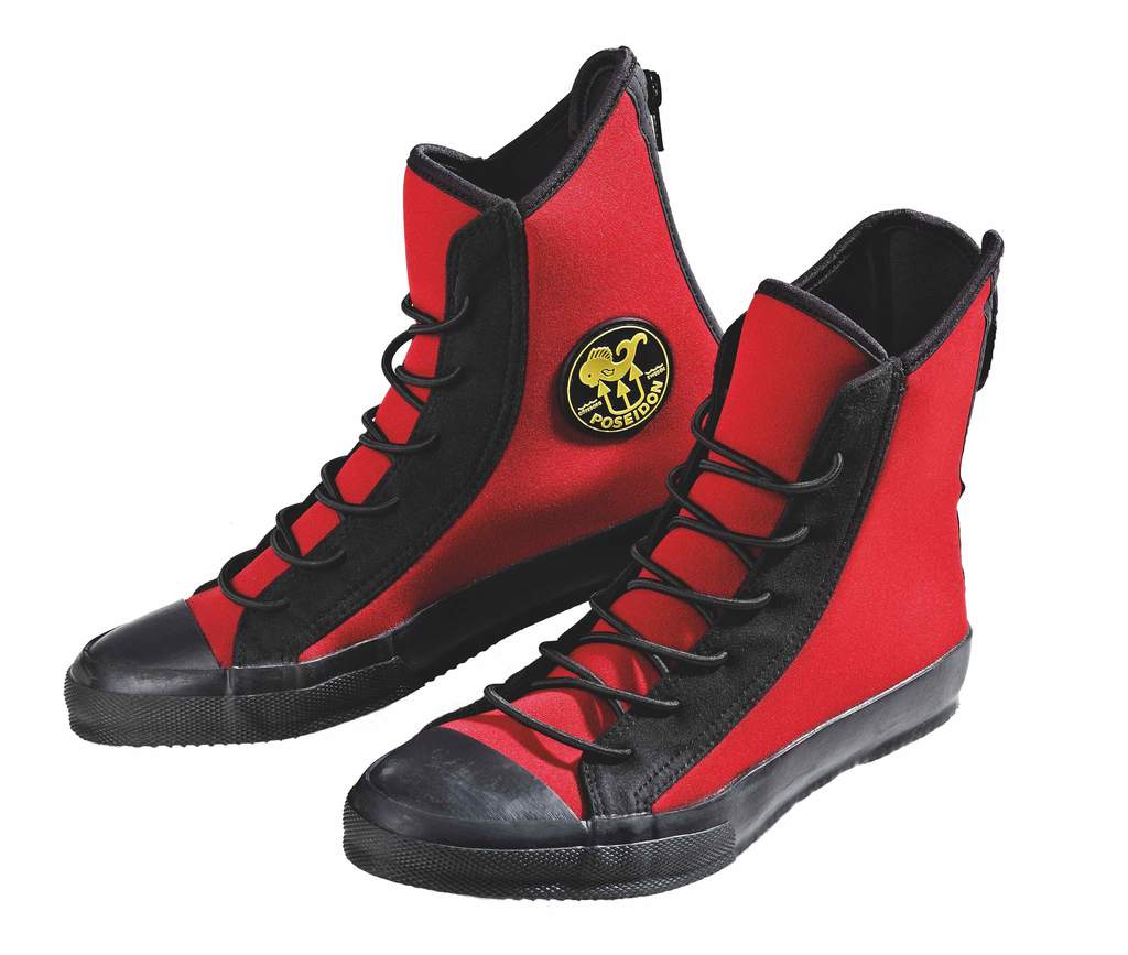 Poseidon Red One Shoe