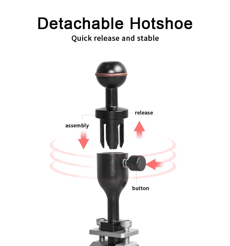 Detachable Hot Shoe Mount (BALL & YS)