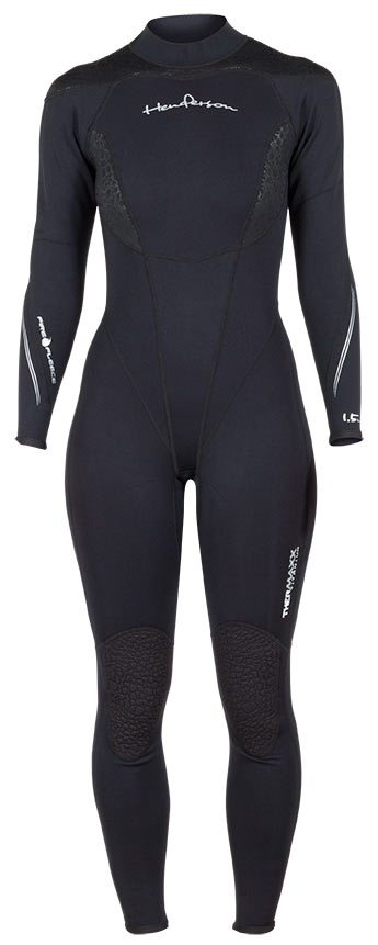 front of Black / Purple Wetsuit